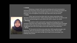 PERANAN MEDIA SOSIAL DALAM KOMUNIKASI BISNIS [upl. by Nicholle]