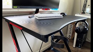 Gaming Desk  31 inch Workstation with Carbon Fiber [upl. by Shriver53]