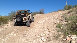 Lifted 1985 Jeep CJ7 Trail Riding [upl. by Jade]