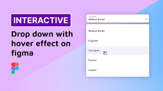 Interactive dropdown with hover effect [upl. by Pruter]