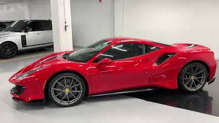 2019 Ferrari 488 Pista  Revs  Walkaround 4k [upl. by Leasia107]