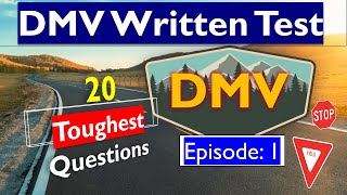 California DMV Written Test 2024  20 Toughest Questions Unveiled [upl. by Idyak177]