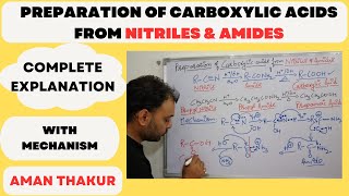 Carboxylic Acid Synthesis from Nitriles and Amides A Comprehensive Guide with complete mechanism [upl. by Leirbma]