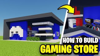 MINECRAFT  How to build a gaming store in Minecraft trendingvideopopular [upl. by Nnaeirrac]