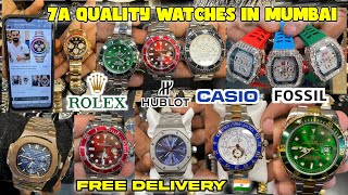 Branded 7A Quality Watch In Mumbai  All Types of Premium Watches Available [upl. by Ahsila135]