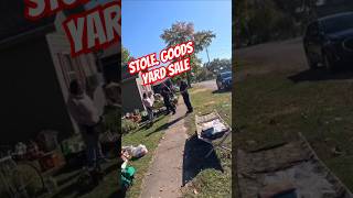 Yard sale with Stolen Goods and POLICE Part1 yardsale stolen police resellercommunity reselling [upl. by Erving488]