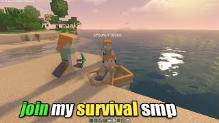 join my smp 247 online java amp pe minecraft live [upl. by Yrroc22]