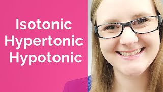 Isotonic Hypertonic Hypotonic EASY [upl. by Blakely]