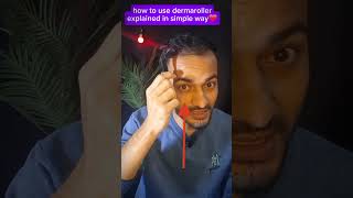 How to use dermaroller 🔥 hairchallange [upl. by Hgielime520]