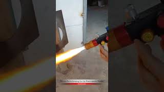 Thermal Flame Spraying Gun Equipment for Thermoplastic Powder powdercoating [upl. by Araic]