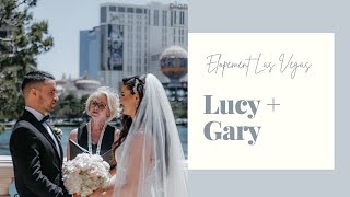 Lucy and Garys Elopement at The Bellagio [upl. by Enilesor]