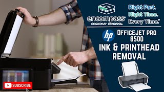 HP Officejet Pro 8500 Ink amp Printhead Removal [upl. by Minoru]