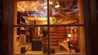 Off Grid Log Cabin Life  Long Term Food Storage Moose Hunting Solar Power Firewood Archery [upl. by Tyler]