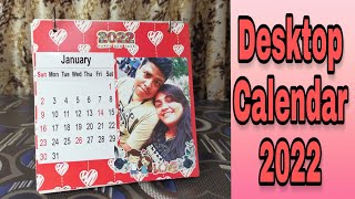 Table Top Calendar DIY Desk Calendar  Calendar 2022  Handmade Calendar Ideas  New Year Calendar [upl. by Sidhu]