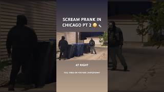 Scream scare prank at night in Chicago pt 2 😳🔪 prank halloween nate2funny scream [upl. by Novikoff]