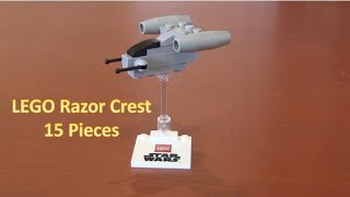 How To Build A Mini LEGO Star Wars Razor Crest 15 Pieces [upl. by Idnir]