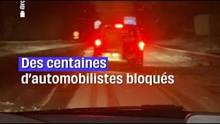 ÎledeFrance  Les autoroutes A12 et A13 fermées à cause de la neige shorts [upl. by Remled]