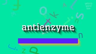 ANTIENZYME  How to pronounce it [upl. by Eiffub]