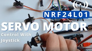 NRF24L01 Wireless Servo Motor Control With Joystick [upl. by Esinereb]