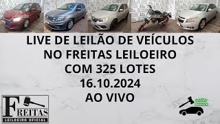 LIVE DE LEILÃO DE VEÍCULOS NO FREITAS LEILOEIRO DO DIA 16102024 [upl. by Alderman]