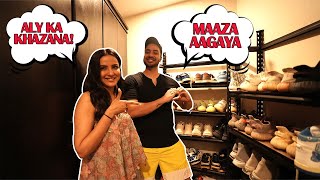 Will Aly Choose Jasmin or Sneakers🤨  Alys Sneaker Collection  Jasmin Bhasin  Aly Goni [upl. by Jordanna]