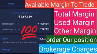 Available margin  total margin  used margin  What is used margin in Angel Broking  Trishul Blog [upl. by Yerffoej102]