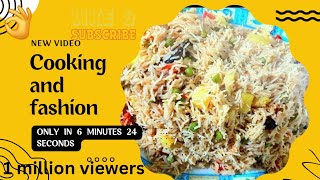 peas pulao recipe with cooking and fashionpeas pulao recipe banane ka tarika [upl. by Divadleahcim17]