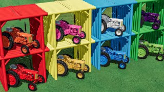 Garage With Colors  TRANSPORT WORK to ABANDONED Playground w Mini Tractors  Farming Simulator 22 [upl. by Artemahs]