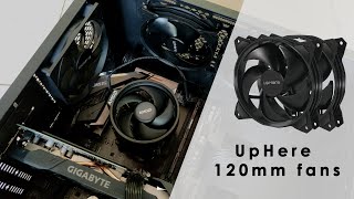 upHere 120mm 3PIN Case Fan Low Noise High Airflow for Computer CoolingCPU CoolerPF120BK33 [upl. by Yrrek377]