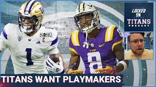 Tennessee Titans WANT PLAYMAKERS Taking Receiver in Round 1 amp Derrick Henrys Future [upl. by Gordon]