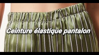 Confection Ceinture élastique pantalon [upl. by Yeoz]