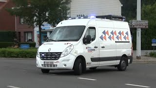 Brasschaat Civiele Bescherming met Signalisatiewagen [upl. by Nilrah]