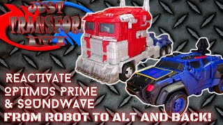 JUST TRANSFORM IT Reactivate Optimus Prime amp Soundwave [upl. by Bacon76]