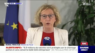 Chômage partiel quotOn rembourse les salaires entre 7 et 10 jours après la demande des entreprisesquot [upl. by Lladnarc828]