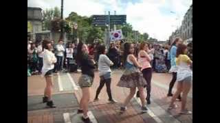 Kpop Flashmob in Dublin Ireland by Korean Show [upl. by Goggin]