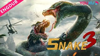 ENGDUB Snake3 in English Giant monster awakens and launches attack  Thriller  YOUKU MOVIE [upl. by Neelav15]