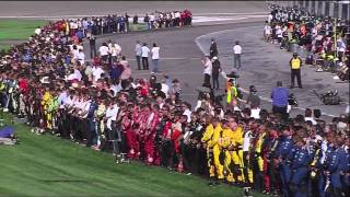 Dan Wheldon Fatal Crash Death Announcement and Salute  Live HD [upl. by Oluap322]