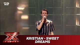 Kristian synger ’Sweet dreams’  The Last Shadow Puppets Live  X Factor 2019  TV 2 [upl. by Atirihs]