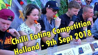 Chilli Eating Competition  Eindhoven Netherlands  Holland   September 9th 2018 [upl. by Cibis]