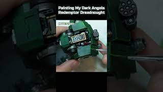 Painting A Dark Angels Primaris Redemptor Dreadnought Abridged  Warhammer 40K [upl. by Inig]