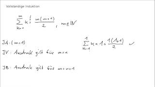 Vollständige Induktion  Die Gaußsche Summenformel [upl. by Nimra]