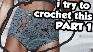 CROCHET VS TIN  LACEY BIKINI BOTTOM PART 1  1 [upl. by Alaehs605]