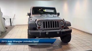 2013 Jeep Wrangler Unlimited Sport Sport Utility Parma Parma Heights Strongsville Lakewood Cleve [upl. by Assiar]