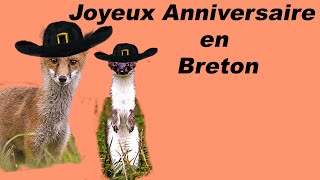 Joyeux Anniversaire en breton  Deiz ha bloaz laouen dit [upl. by Chery]