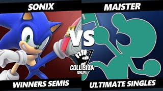 Collision Online Winners Semis  Sonix Sonic Vs Maister Game amp Watch SSBU Smash Ultimate [upl. by Graves151]