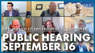 New Mexico Citizen Redistricting Committee Meeting  Sept 16 2021 [upl. by Kcirdorb]