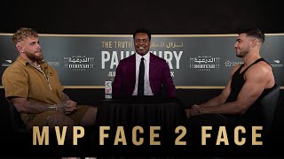 Jake Paul vs Tommy Fury  MVP FACE 2 FACE [upl. by Anelad]