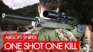 One Shot One Kill  Airsoft Sniper Gameplay [upl. by Takeo]