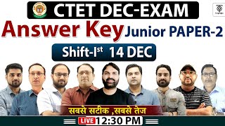 CTET 14 Dec Exam 2024 Answer Key  CTET Paper Solution Junior Paper2 Shift1st Ravi P Tiwari [upl. by Alyl]