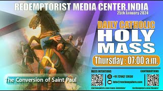 Catholic Holy Mass  25th January Thursday  Feast of the Conversion of St Paul [upl. by Adav]